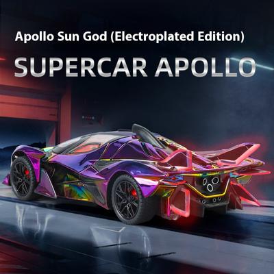 1/24 Apollo EVO Позолоченная Версия Сплав Модель Спортивный Автомобиль Украшение Цветной Со Звуком и Светом Игрушка с Возвратным Механизмом Модель Автомобиля Подарок