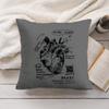 Creative Cardiovascular Heart Cushion Cover Short Plush DoubleSided Printing Home Machine Washable in Warm Winter Pillow Cover