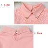 YUBAOBEI Spring Autumn Girls Blouse Children Lapel Tops Clothing Kids Cotton Pink White T-Shirt
