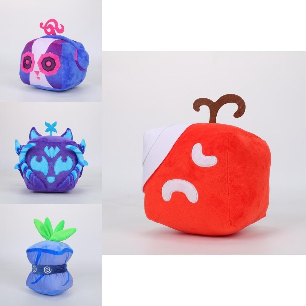 Плюшевая игрушка Blox Fruits с коробкой с леопардовым принтом, фиолетовая коробка, форма животного