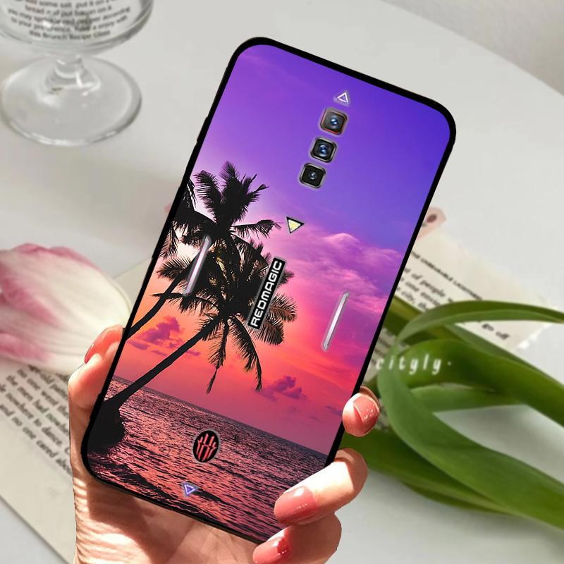Чехол для ZTE Nubia Red Magic 6 Ударопрочный Мягкий ТПУ Силиконовый Чехол для Телефона Для ZTE Nubia Red Magic 6S Pro Capa Мультяшный RedMagic 6