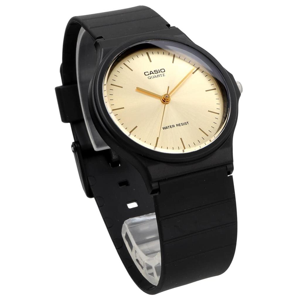 Casio Аналоговые наручные часы дешевые Casio MQ-24-9EL унисекс золотой уретановый ремешок импорт
