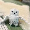 Owl Hand Puppet Plush Toy, 20cm/7.8in Animal Cartoon Finger Story Doll, Educational Baby Toy for Family Play & School Performance