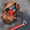 Outdoor Camping Tools Bag with Handle, Tent Stake Peg Rope Storage Pouch, Waterproof Canvas Hiking Gear Organizer Tote with Zipper