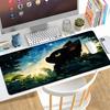 Rubber Black Cat Mouse Pad Extra Large Desk Pad Cute Computer Desk Mat  for Office and Home