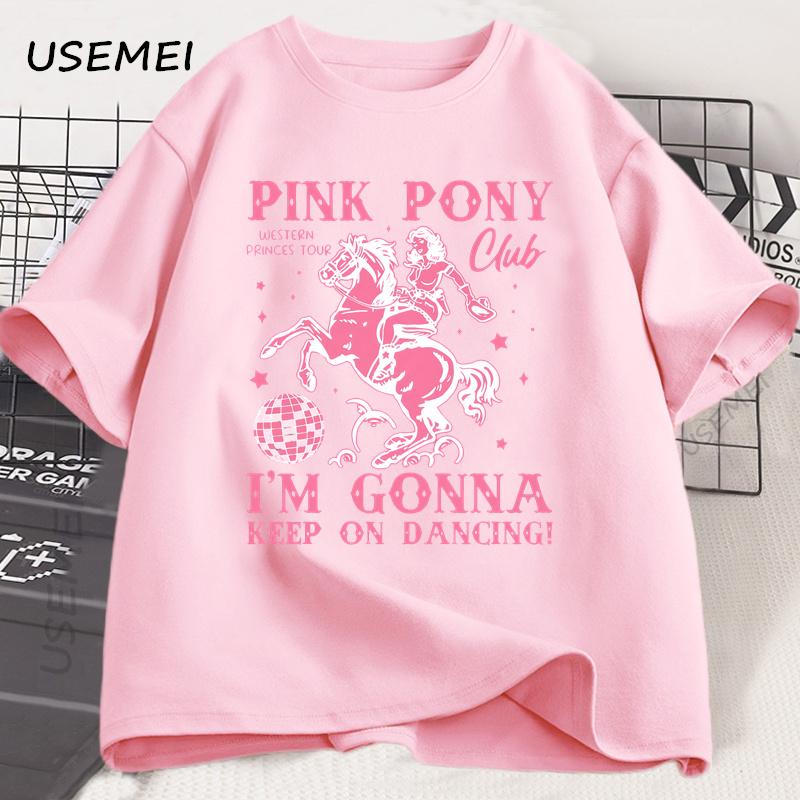 Chappell Roan Футболка Pink Pony Club Футболка Тур Midwest Princess Группа Концерт Музыкальная Футболка Хлопок Короткий Рукав Футболка Одежда