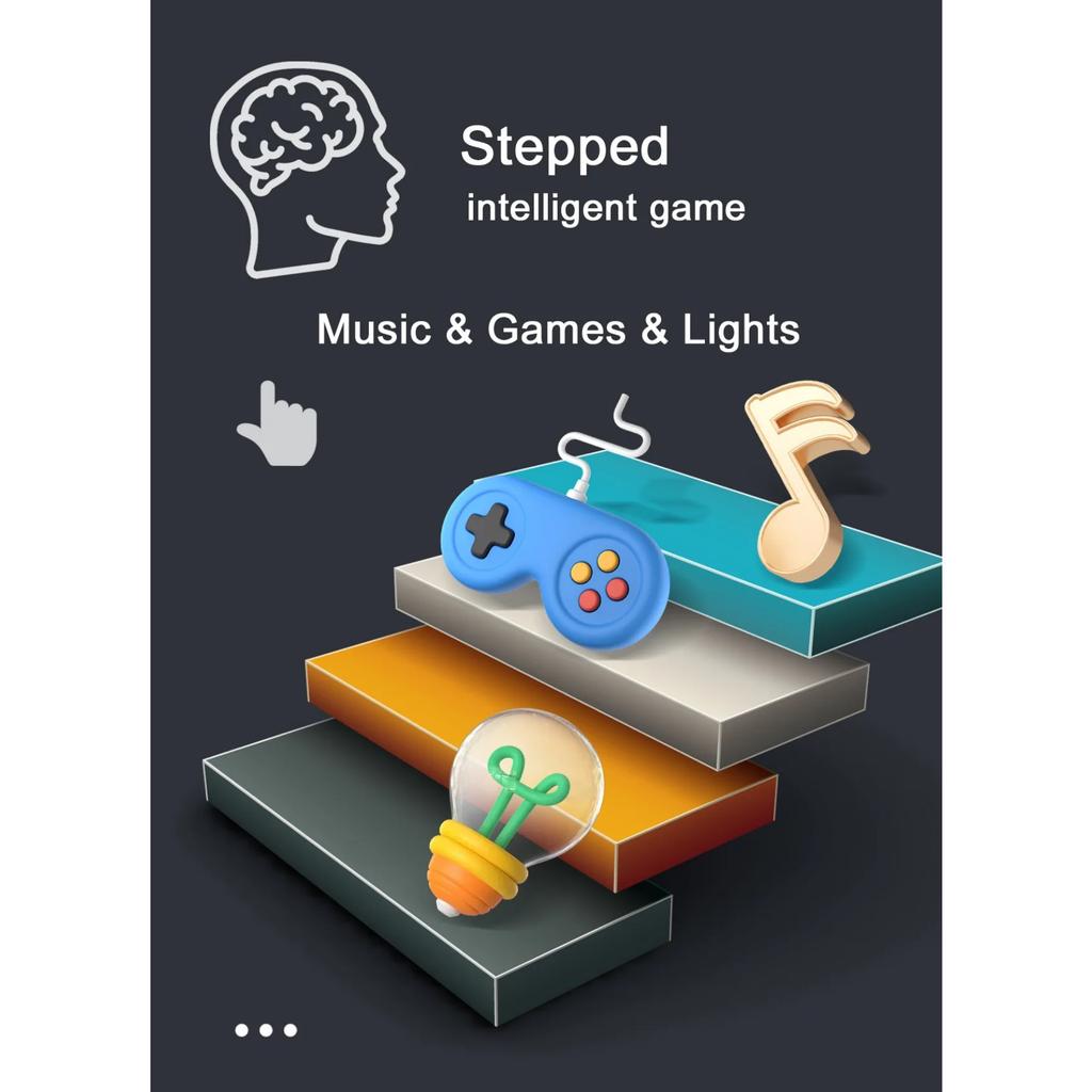 Музыкальный ритм Электронная настольная игра Детские игрушки Подсветка Музыка Быстрое нажатие кнопки Настольный игровой автомат Монтессори Кармашки Дорожная игрушка