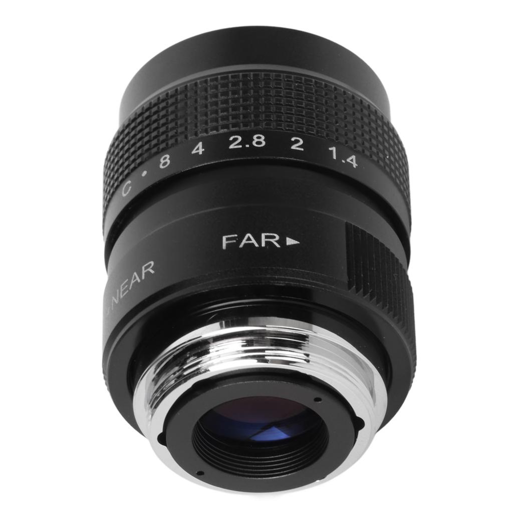 25mm F1.4 CCTV Lens Clear Efficient Light Conduction C Mount Camera Lens for Bar Shop Parking House Warehouse