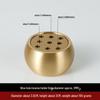 Zen Brass Multi-Hole Tibetan Incense Holder - Ash-Free Mini Tray