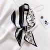 Scarf for Women's Spring and Summer New Korean Version Letter F Decorative Scarf Thin Long Ribbon Hairband Tie Bag