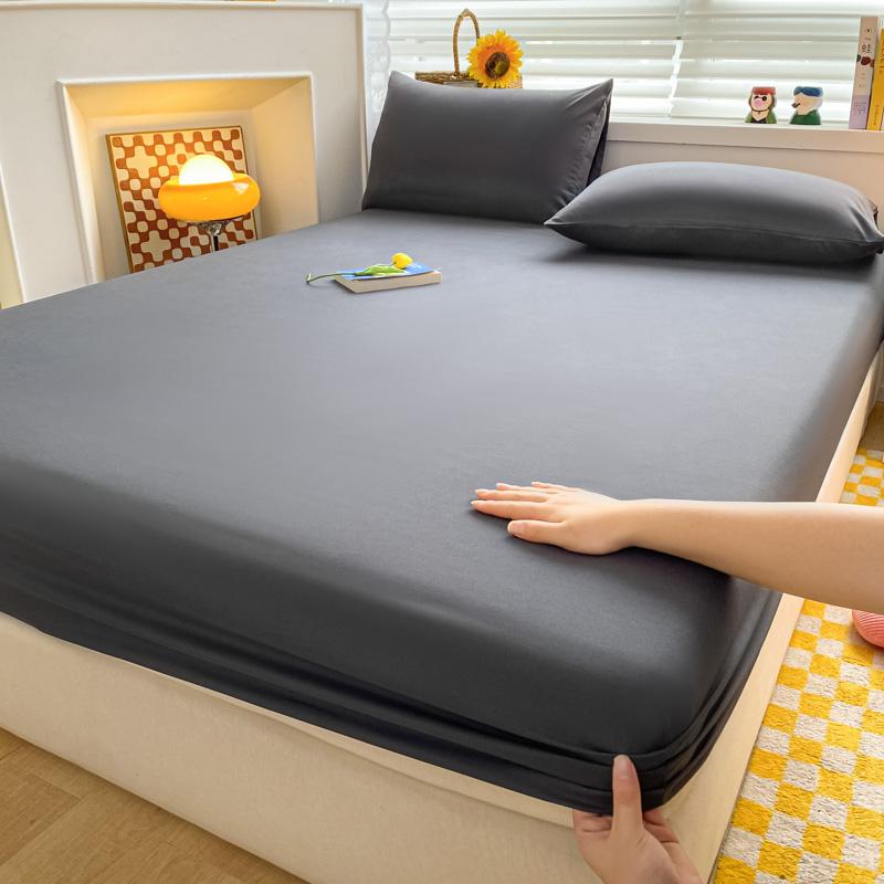 Простыня на резинке из хлопка с резинками, мягкий нескользящий чехол для матраса, покрывало для дома, спальни, односпальной кровати, двуспальной кровати, размера «king-size» и «queen-size»