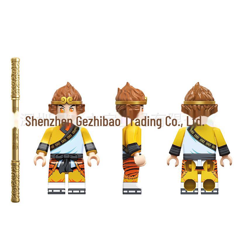 «Национальный тренд Путешествие на Запад Минифигурки: Набор строительных блоков «Король обезьян» (QL10101-10106)"