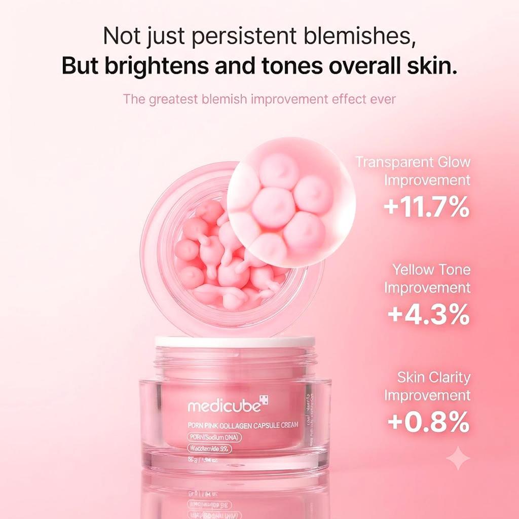 Medicube PDRN Розовые Коллагеновые Капсулы Крем Корейский Уход За Кожей Сияние Увлажняющий 55г