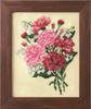 COSMO Embroidery Kit Seasonal Flower Arrangement, Carnation and Lily of the Valley, No. 522205