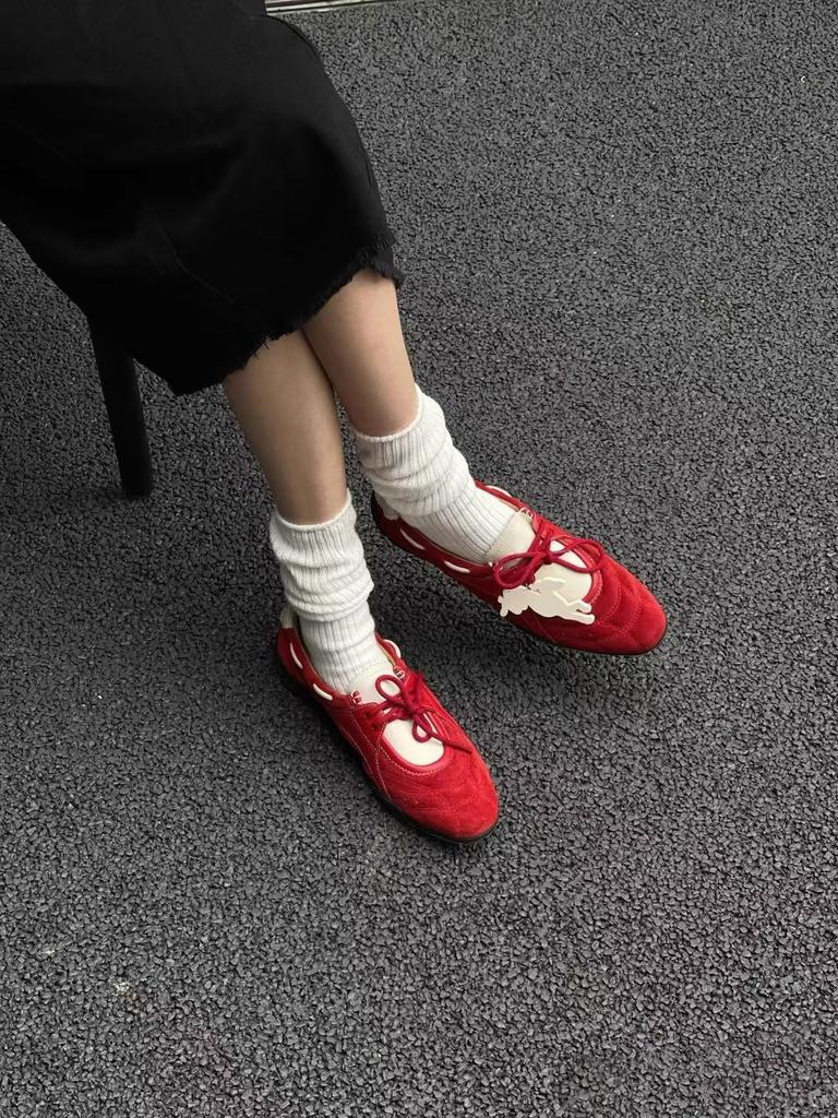 Lan Cabinet Edition~ Функциональные тренировочные кроссовки Fengde контрастных цветов, женские, новинка осени 2025, на плоской подошве, увеличивающие рост, повседневные кроссовки