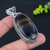 Флюорит Драгоценный камень Ручная работа Серебро 925 пробы Подарок Ювелирное изделие Подвеска 2,48" d6L07