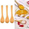 5Pcs Condiment Coffee Dishes Spoons Bamboo Wooden Spoon Teaspoon Dessert Spoon  Kitchen