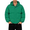 Men's Oversized Casual Down Jacket With Long Sleeves And Hood