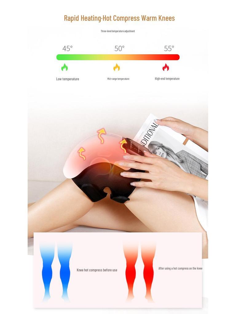 Smart Infrared Heating Knee Massager with Vibration