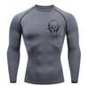 Men Compression Shirt for Workout Quick Dry Eren Yeager Print Top Breathable Sweat Absorbing Fit Fitness T-Shirt Sweat-Resistant