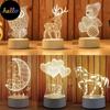 Creative 3D Visual LED Night Light Table Lamp Kids Boys Gift Home Decor with USB Cable