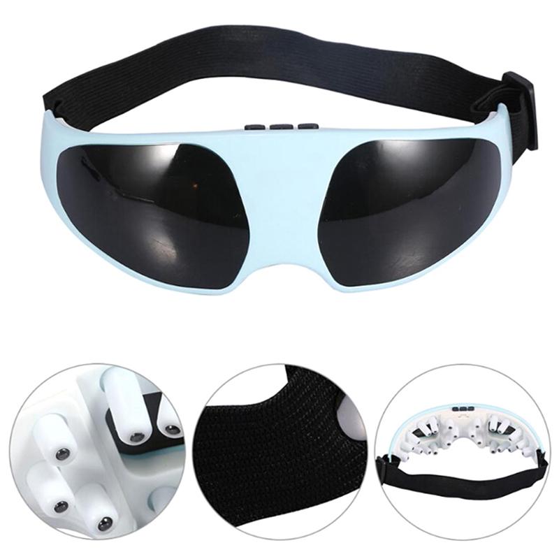 Электрическая магнитная вибрация, релаксация, антивозрастной массажер для ухода за глазами, очки на лбу