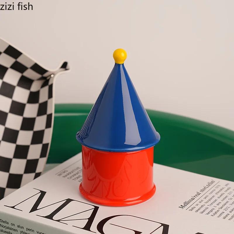 Мультяшная керамическая зубочистница Дофаминовая креативная коробка для ватных палочек Коробка для зубной нити Настольные декоративные украшения Бытовые товары