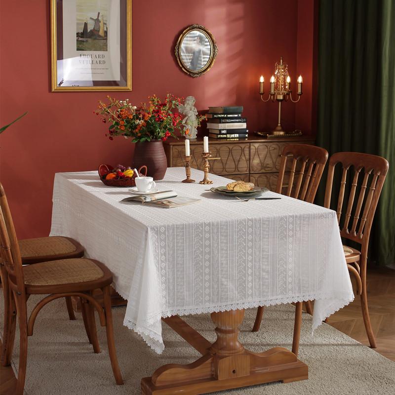 White Tablecloth Round /Rectangle Wedding Table Cover Christmas Dinner Party Home Decor Mantel De Mesa Table Cloth M äNtel