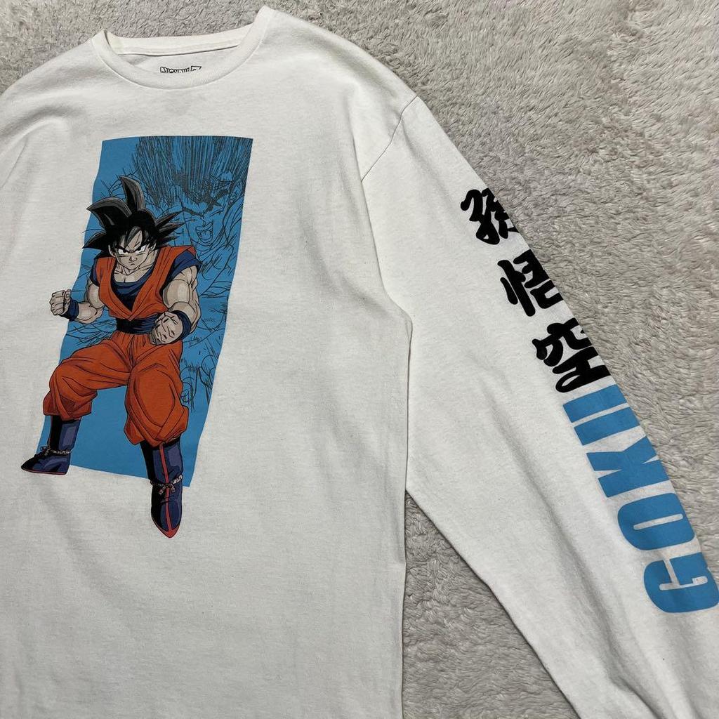 [Б/У] 00-е DORAGONBALL Z Лонгслив с принтом рукавов Сон Гоку Мужской L