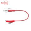 Double-Ended Alligator Clip To Banana Plug Power Test Cable, 1M (2 Clips, 2 Plugs)