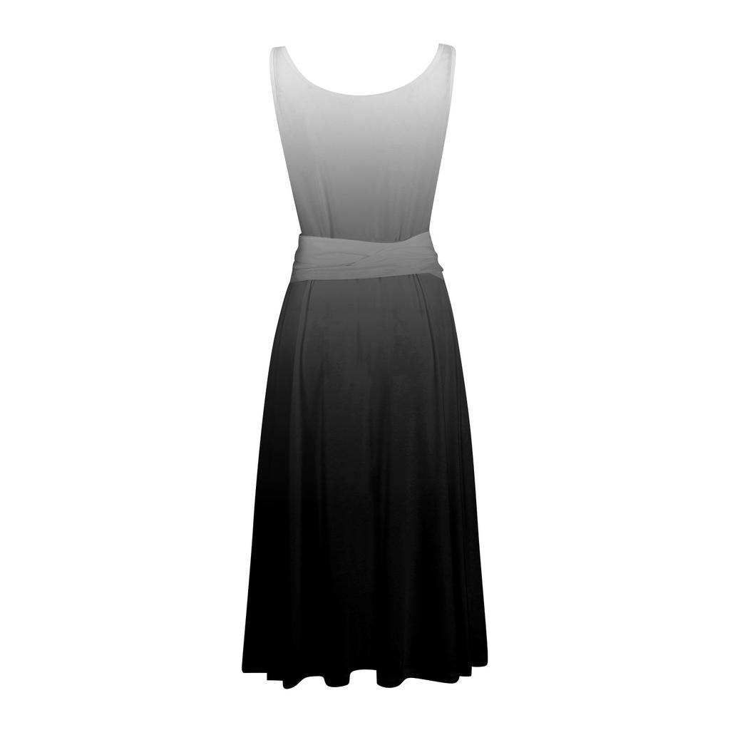 Летние платья для женщин 2024, пляжные свободные с круглым вырезом, без рукавов, миди-трапеции, распашное платье, сарафаны с карманами