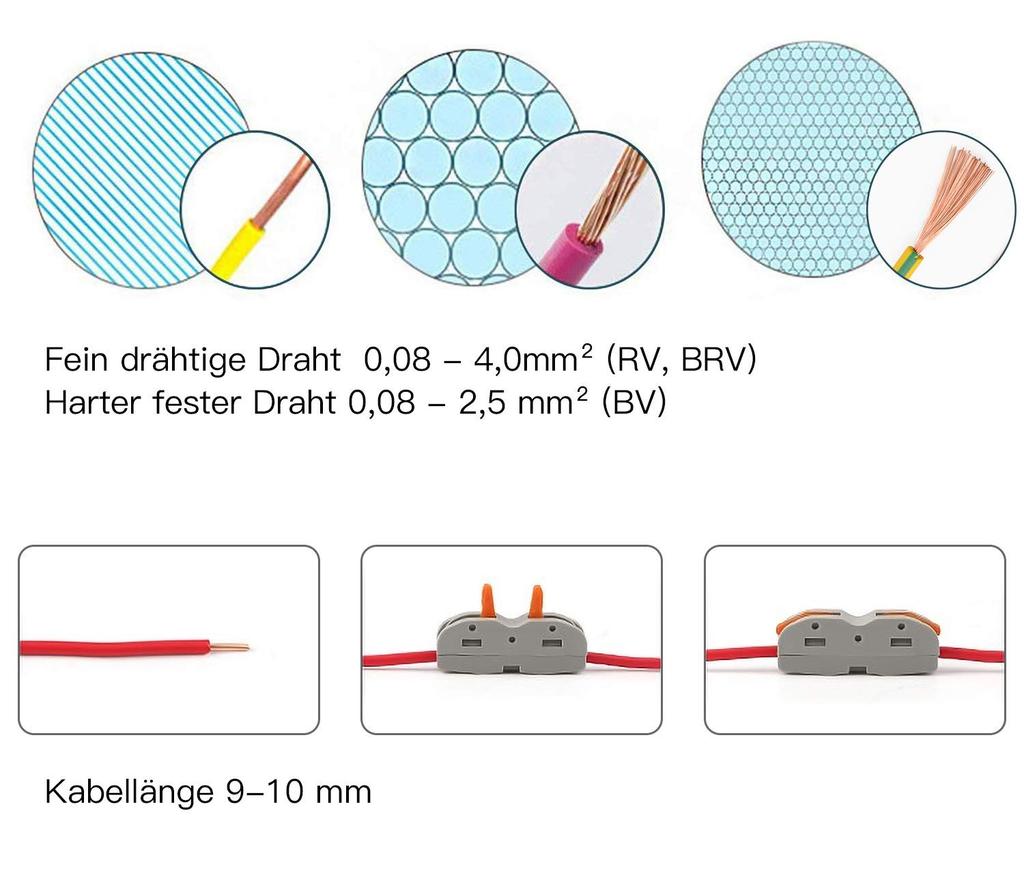 Компактный разъем для проводов. Распределительная коробка для подключения проводов. Быстрый разъем.