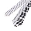 Gifts Classic Fancy Dress for Men Black & White Skinny Tie Music Tie Piano Keyboard Necktie