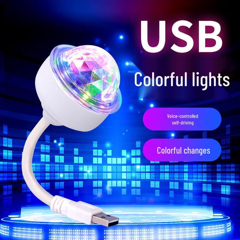 USB-проектор звездного неба с голосовым управлением - Семицветная атмосфера для автомобиля и дома