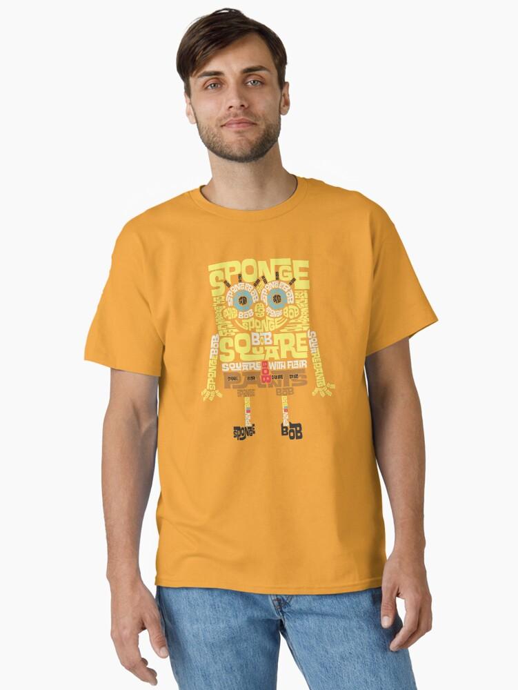 SpongeBob SquarePants SpongeBob SquarePants Text Fill Body Classic T-Shirt