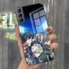 Чехол для телефона B-Blue Lock с рисунком из комиксов для Samsung A25 A13 A33 5G A54 A36 A35 A56 A52 A14 Ударопрочная стеклянная крышка