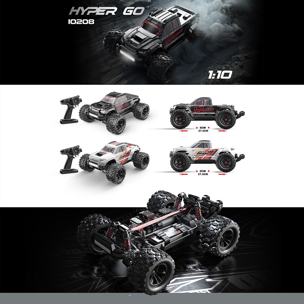 1/10 MJX Hyper Go 10208 V2 Машина на радиоуправлении Высокоскоростная Бесколлекторная Радиоуправляемая 4x4 Внедорожная Радиоуправляемая Дрифт-машина Игрушечная машина Модернизированная пар