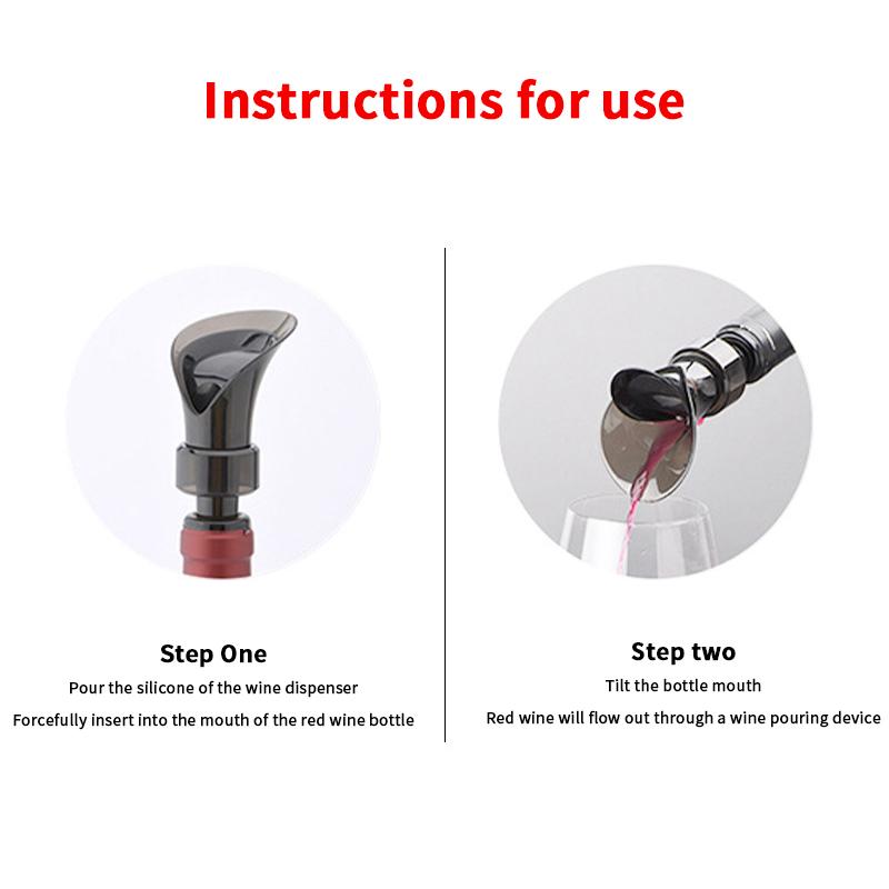 Диспенсер для вина в форме лепестка Вакуумная пробка для сохранения свежести красного вина 2-в-1 Хранение вина Быстрый диспенсер Бытовой диспенсер для вина