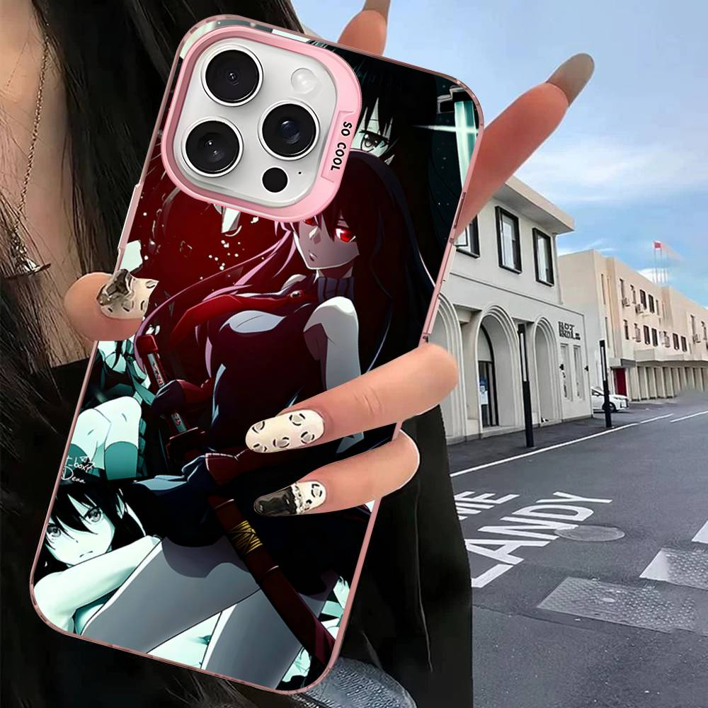 Аниме Убийца Акаме! Чехол для телефона iPhone 17 16 15 14 13 12 11 Pro MAX Матовый Ударопрочный Задняя панель Противоударный Матовый чехол