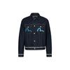 Evisu Back Seagull Eagle Embroidery Single-Breasted Collar Denim Jacket Men jackets Denim-Blue 2ESHTM3DJ115XXCT