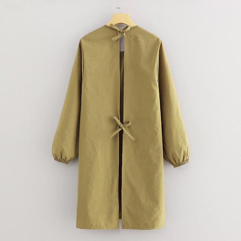 Long Sleeve Water-Repellent Work Smock Apron