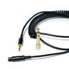 Flexible Coiled Cable Headphone Cable Compatible for K702 K712 K245 K240 K241 Q701 Models Gold Plated 6.35mm 3.5mm Plugs