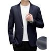 Костюм для весны и осени, мужской повседневный пиджак для среднего возраста, деловой, повседневный, модный, тонкий, маленький, цельный, с верхом