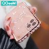 Rhinestone Metal Bumper Case Glitter Diamond Phone Cover For iPhone 13 Pro Max 13 Mini Case 12 11 Pro Max Funda New