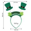 5pcs Green Clover Hair Band Elf Hat Accessories For St. Patrick's Day