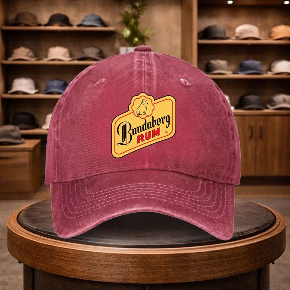 A Bundaberg Rum Printed Baseball Cap a Casual Duckbill Hat Stylish And Adjustable for Outdoor Use Suitable for Travel And Bea