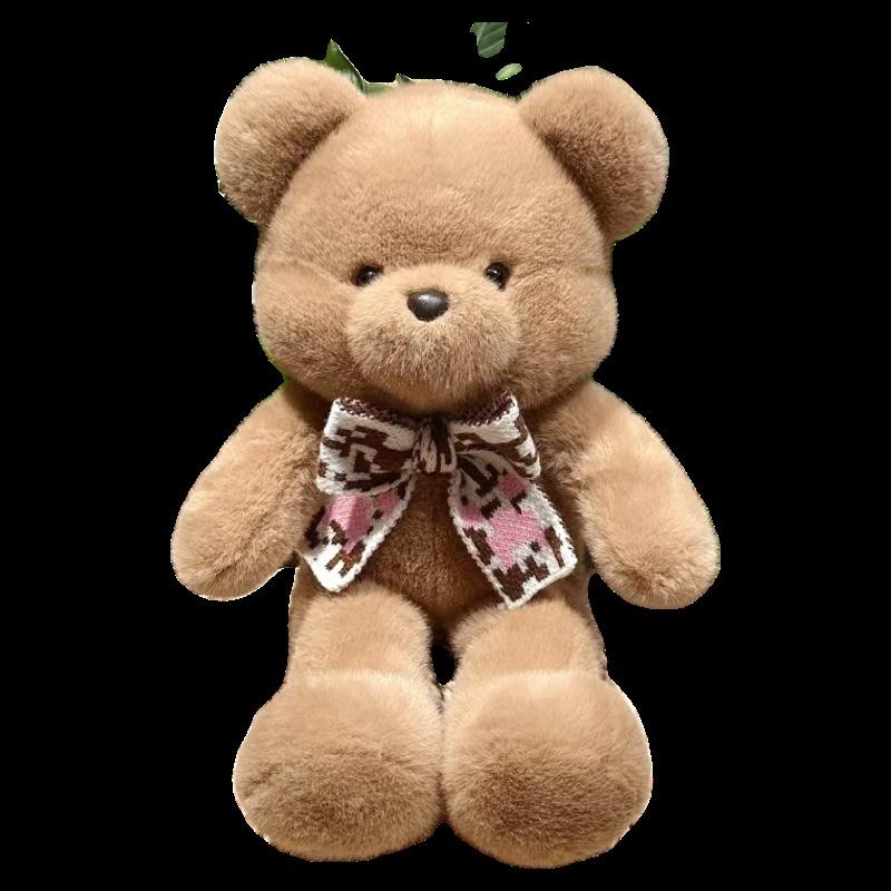Cute Bear Doll Plush Toy Bow Tie Bear Doll Cute Teddy Bear Rag Doll Pillow Birthday Gift