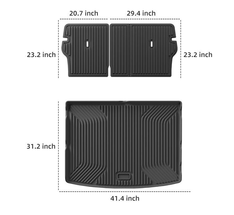 Custom TPE Floor & Trunk Mats for 2025 Kia EV3