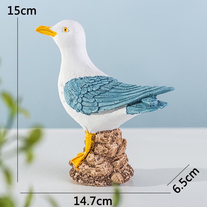 Подставка в виде морской птицы в виде чайки, миниатюрный пенек, домики для сада фей, украшения, мини-поделки, микро-ландшафтный декор, аксессуары для самостоятельного изготовления