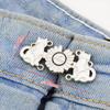 Flower Fashion Jewelry Women Brooch Jeans Accessories Anti-Exposure Brooch Tightening Waistband Pin
